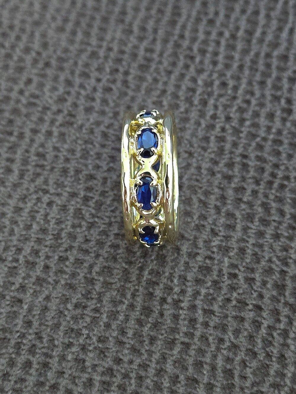 Zeyzey Gold💛 Double✌️ Band with Blue💙 Crystals💎 Ring💍 - NWT - Picture 13 of 16